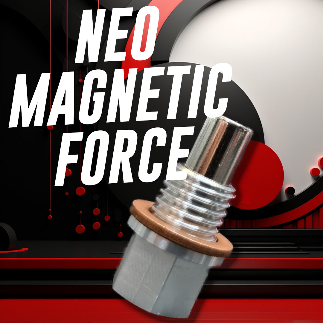 Dasertoe Magnetischer Ölablassstopfen M12 x 1,75 – Neodym-Magnetschraube  aus Edelstahl – mit 5 Kupfer-Unterlegscheibe – robuster Ölstopfen