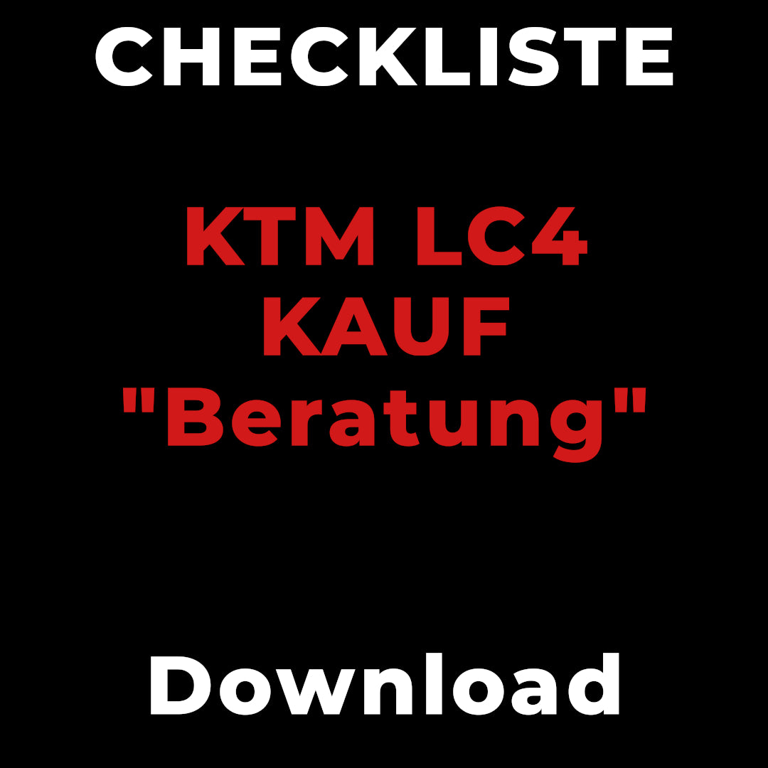 Checkliste PDF im Beispiel für KTM LC4 Download
