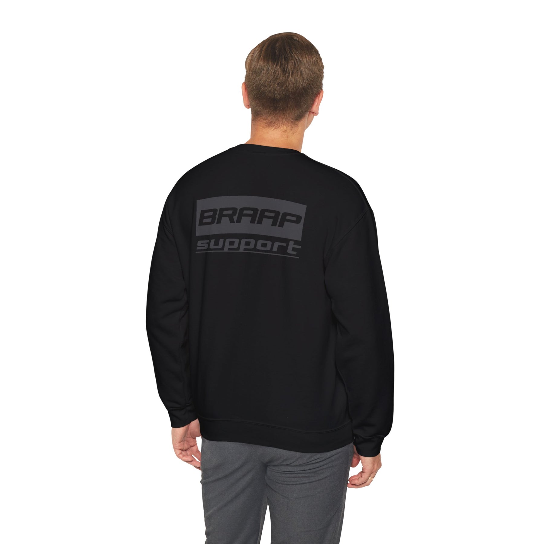 BRAAP Support Black to Black Back Print