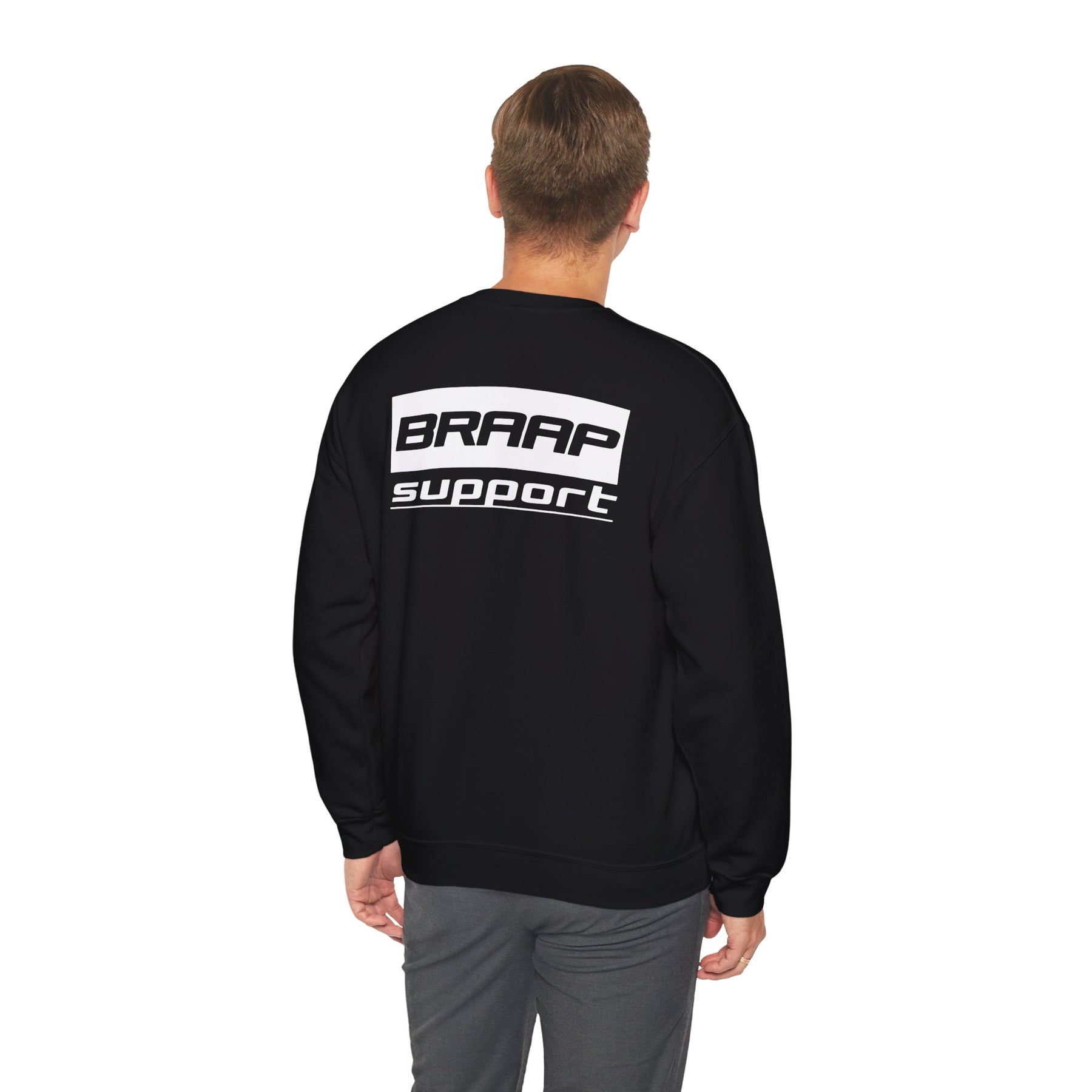 BRAAP Support Black to White Back Print