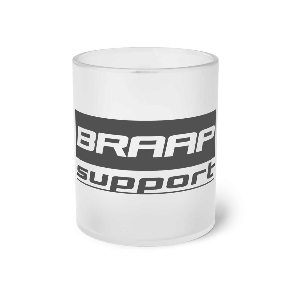 Braap Support Frosted Glas Kaffebecher - Aus Glas schmeckt alles besser!