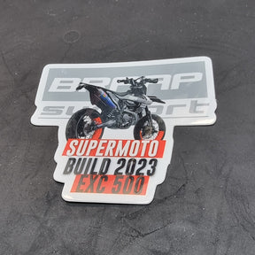 Teilnahme Sticker für KTM EXC 500 SUPERMOTO BUILD 2023