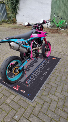 Braap Support Dyno Design Motorrad/Werkstatt Teppich