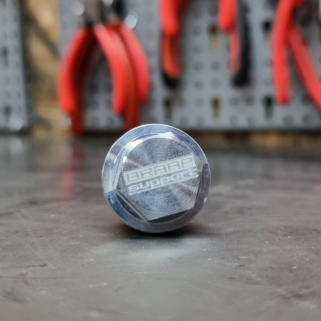 Dasertoe Magnetischer Ölablassstopfen M12 x 1,75 – Neodym-Magnetschraube  aus Edelstahl – mit 5 Kupfer-Unterlegscheibe – robuster Ölstopfen